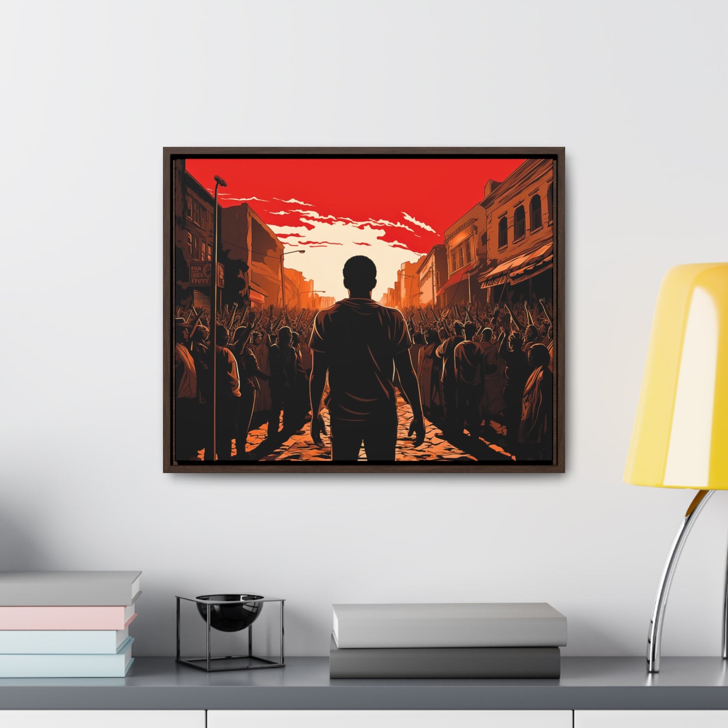 ሳይደፈርስ አይጠራም - Framed Canvas Wall Art