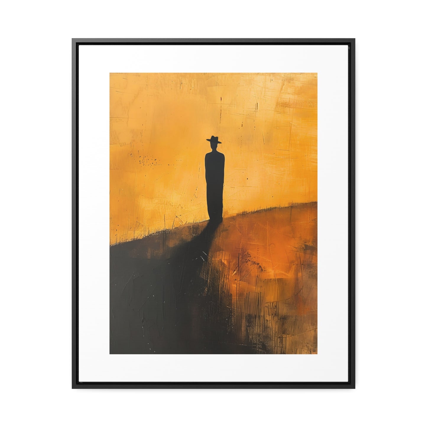 Alone, not Lonely - Framed Canvas Wall Art