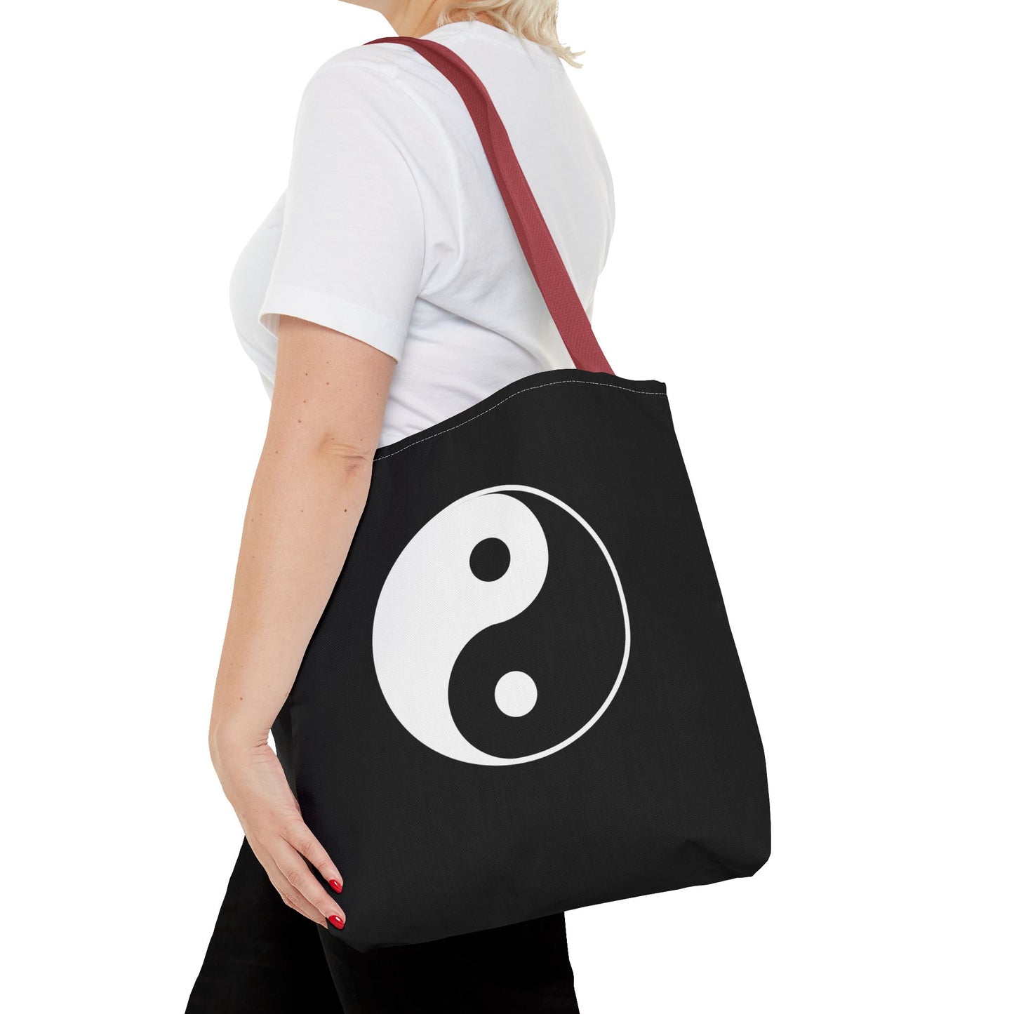 Sankofa & Yin Yang Heartware Symbols Tote Bag