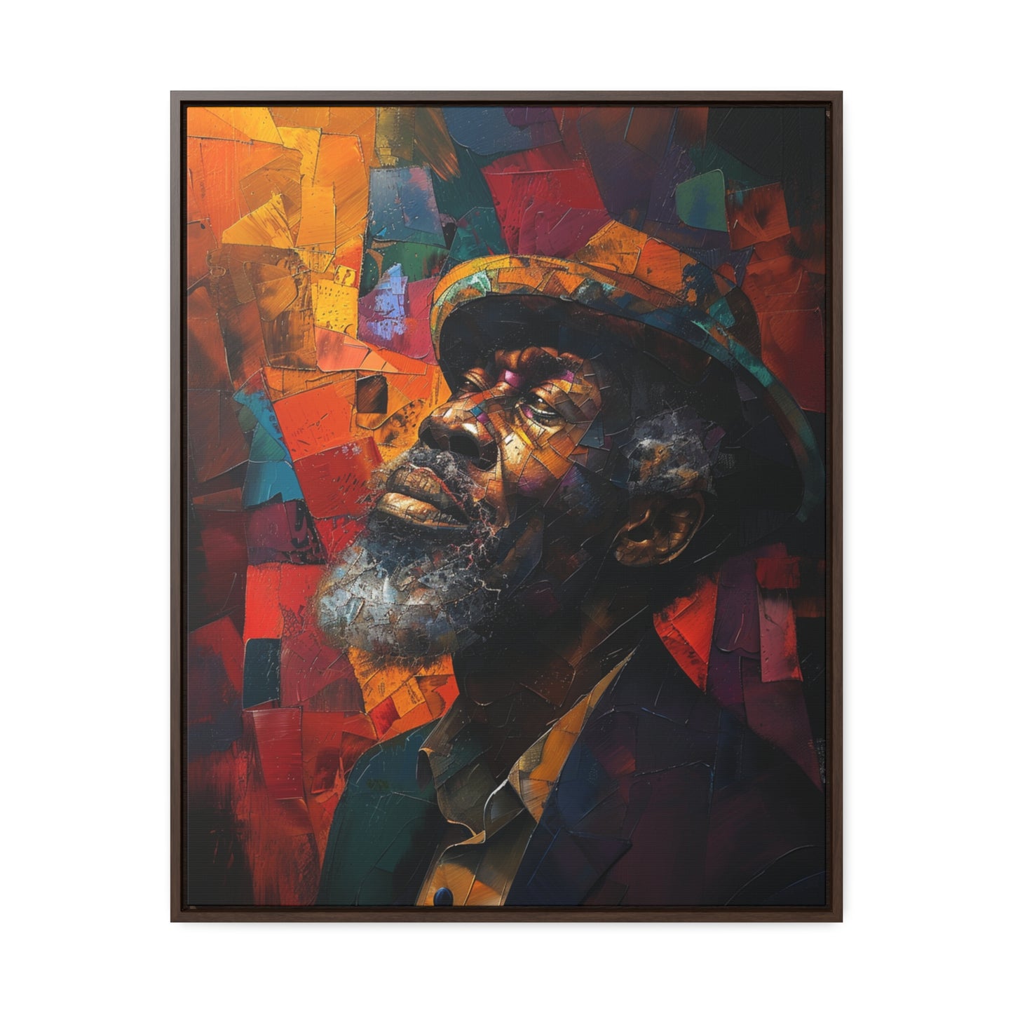 Gratitude's Whisper ተመስገን አምላኬ - Framed Canvas Wall Art