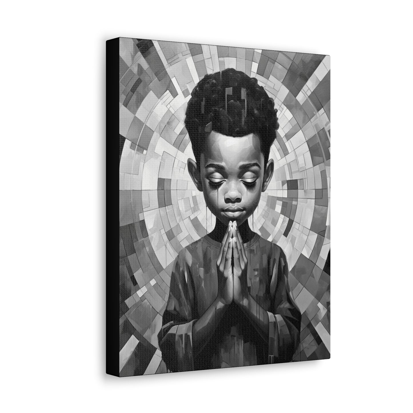 Radiance of Grace - Canvas b&w Wall Art