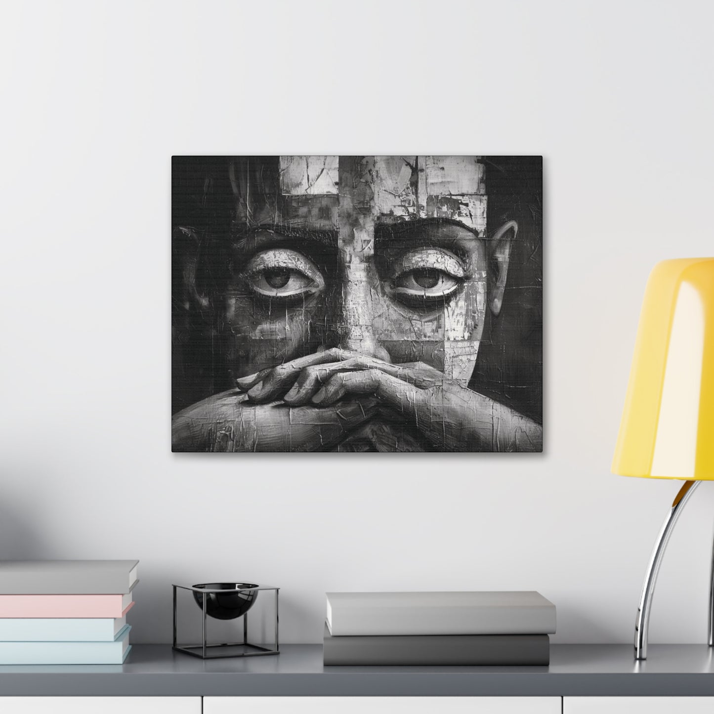 Silent Contemplation - Canvas b&w Wall Art