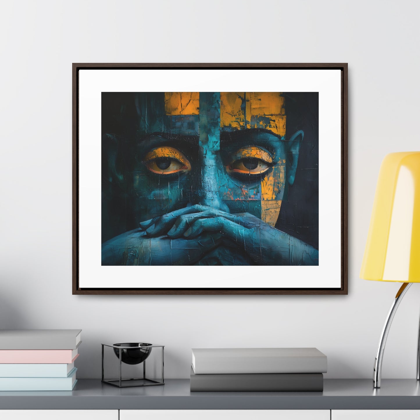 Silent Contemplation - Framed Canvas Wall Art