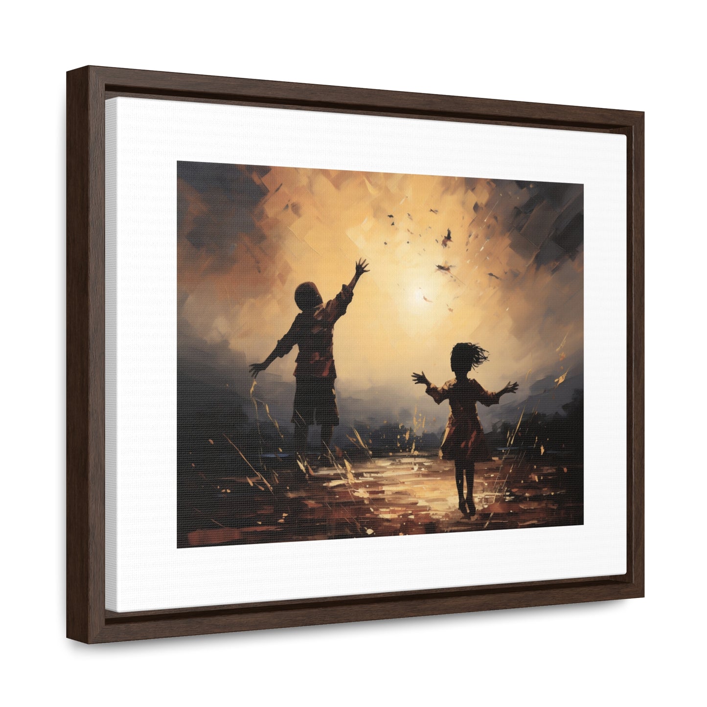 Playing with Light - Framed Canvas Wall Art