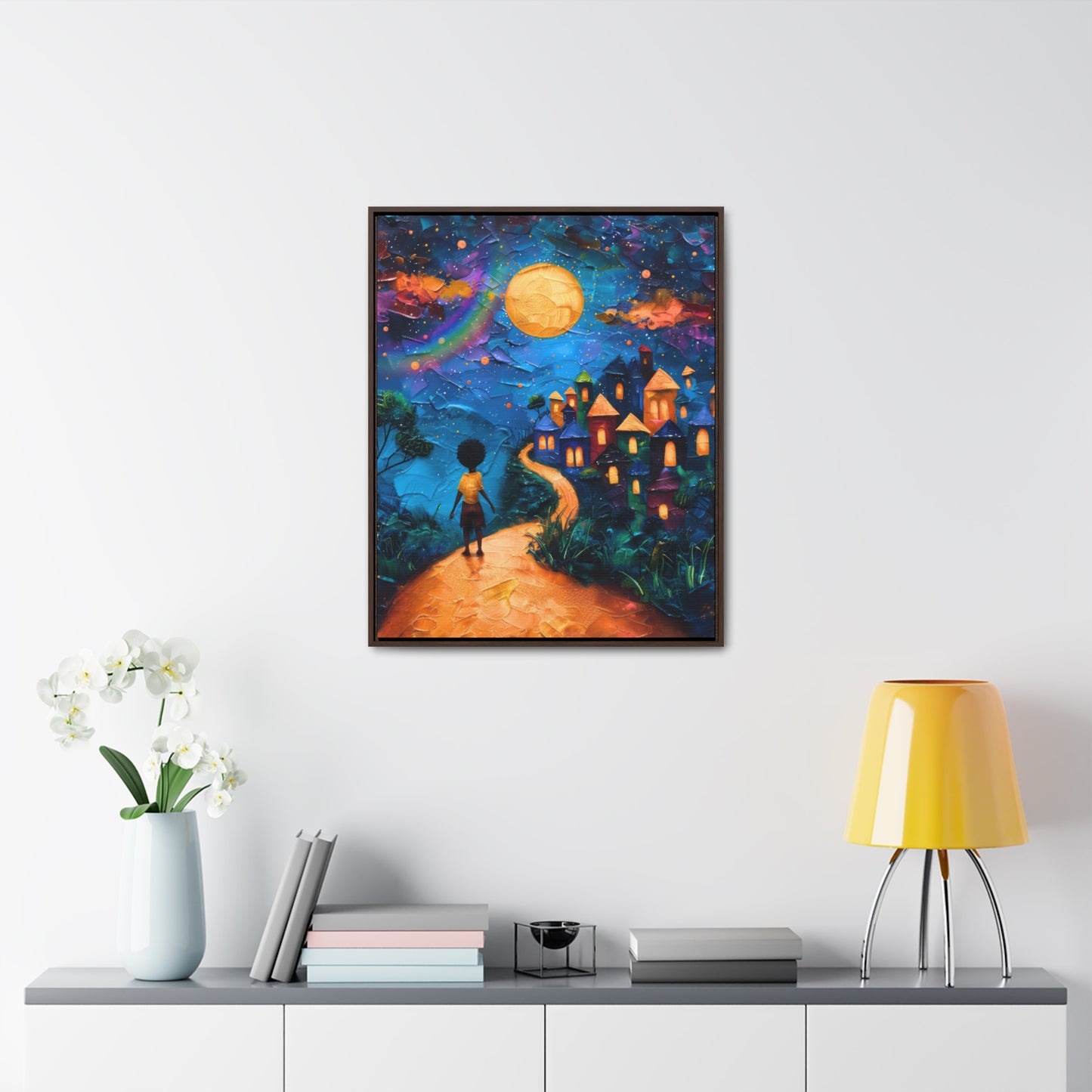Path to Abundance II - Framed Canvas Wall Art