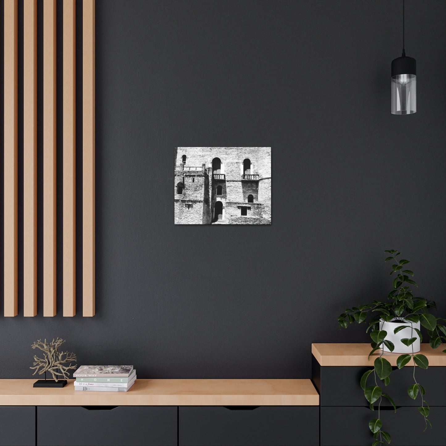 Whispers in Stone - Canvas Photography b&w