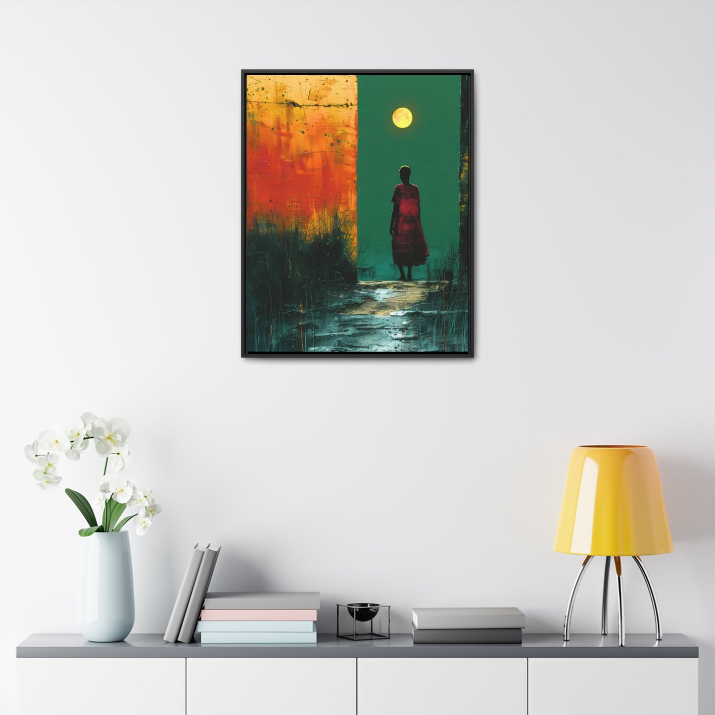 Turned the Corner - Framed Canvas Wall Art