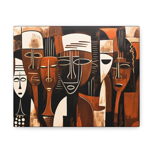 Ancestral Legacy on Ethnic Guise - Canvas Wall Art