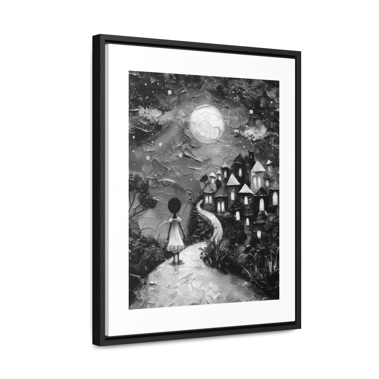 Path to Abundance I - Framed Canvas b&w Wall Art