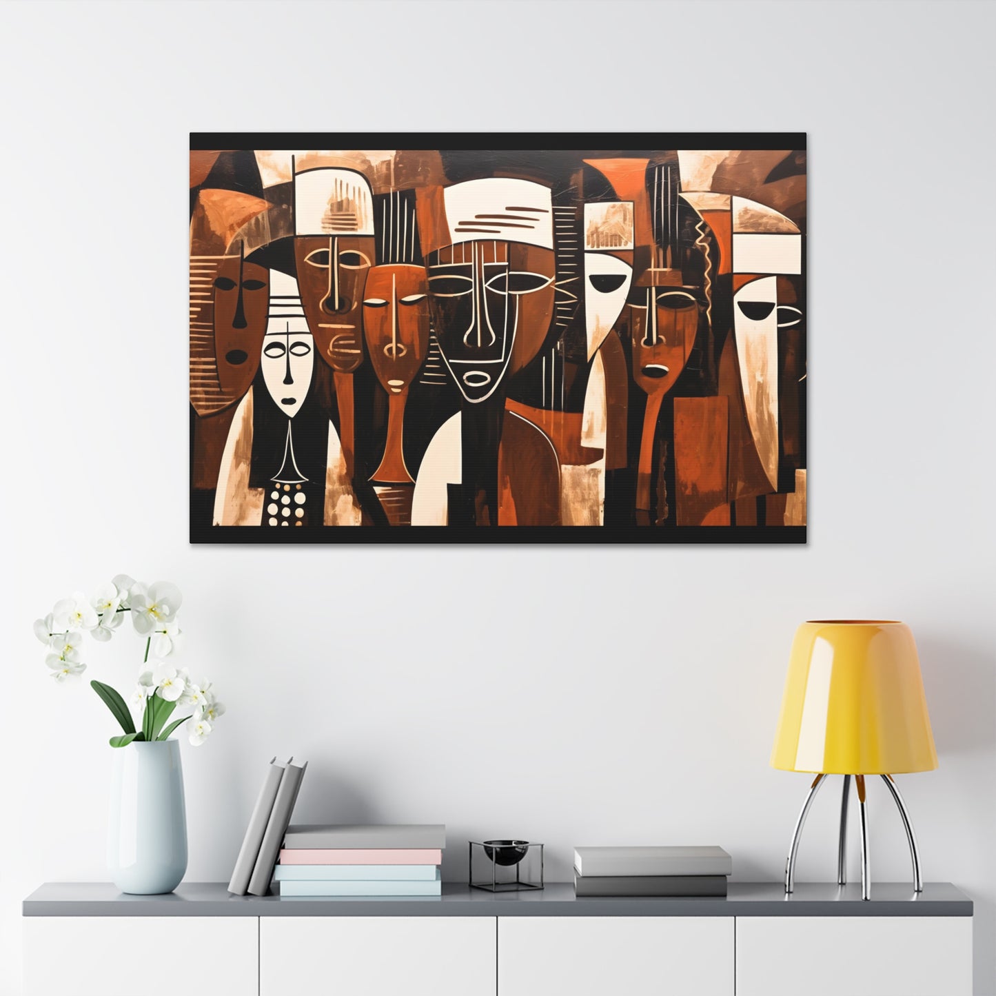 Ancestral Legacy on Ethnic Guise - Canvas Wall Art