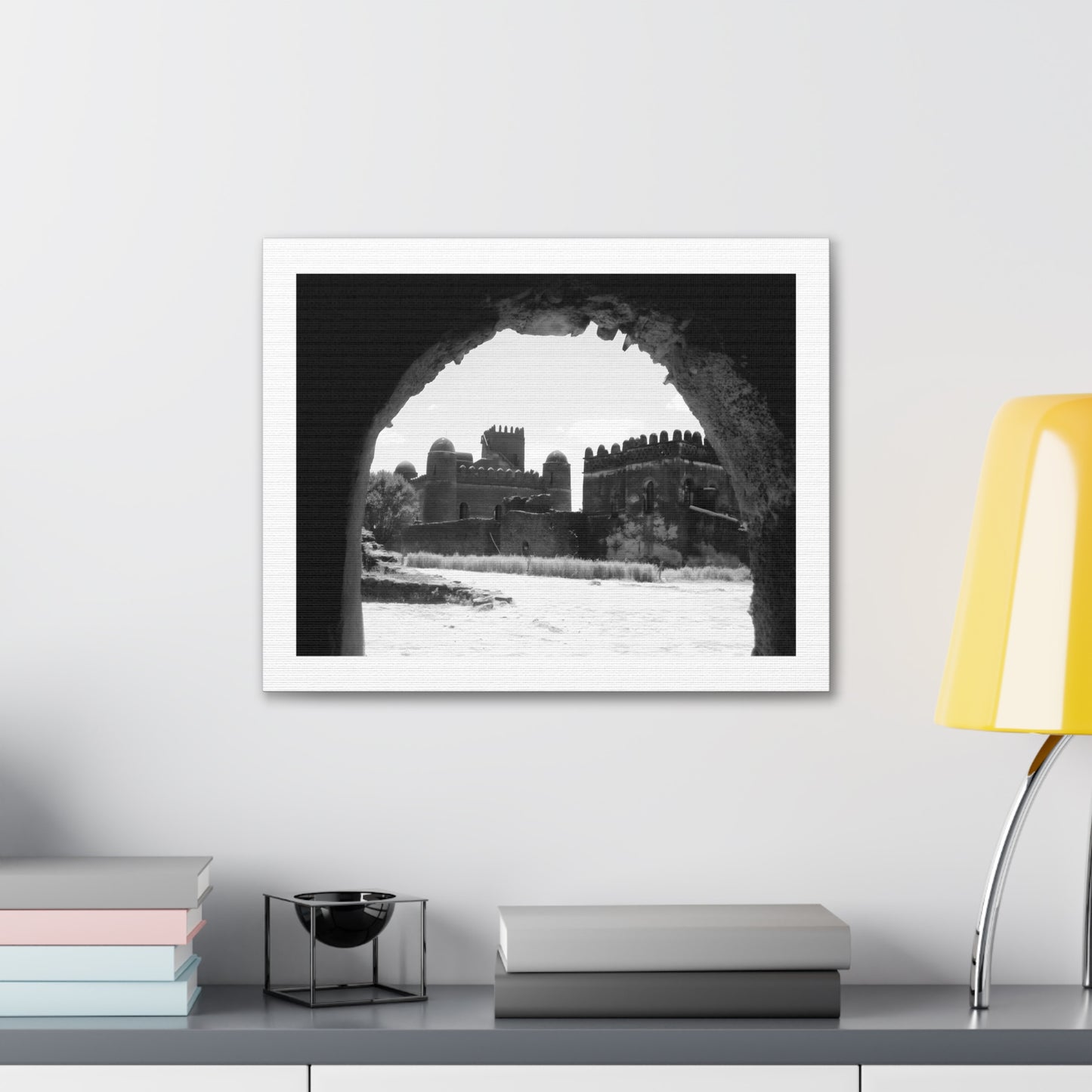 Through the Lion's Jaws - Canvas Photography b&w