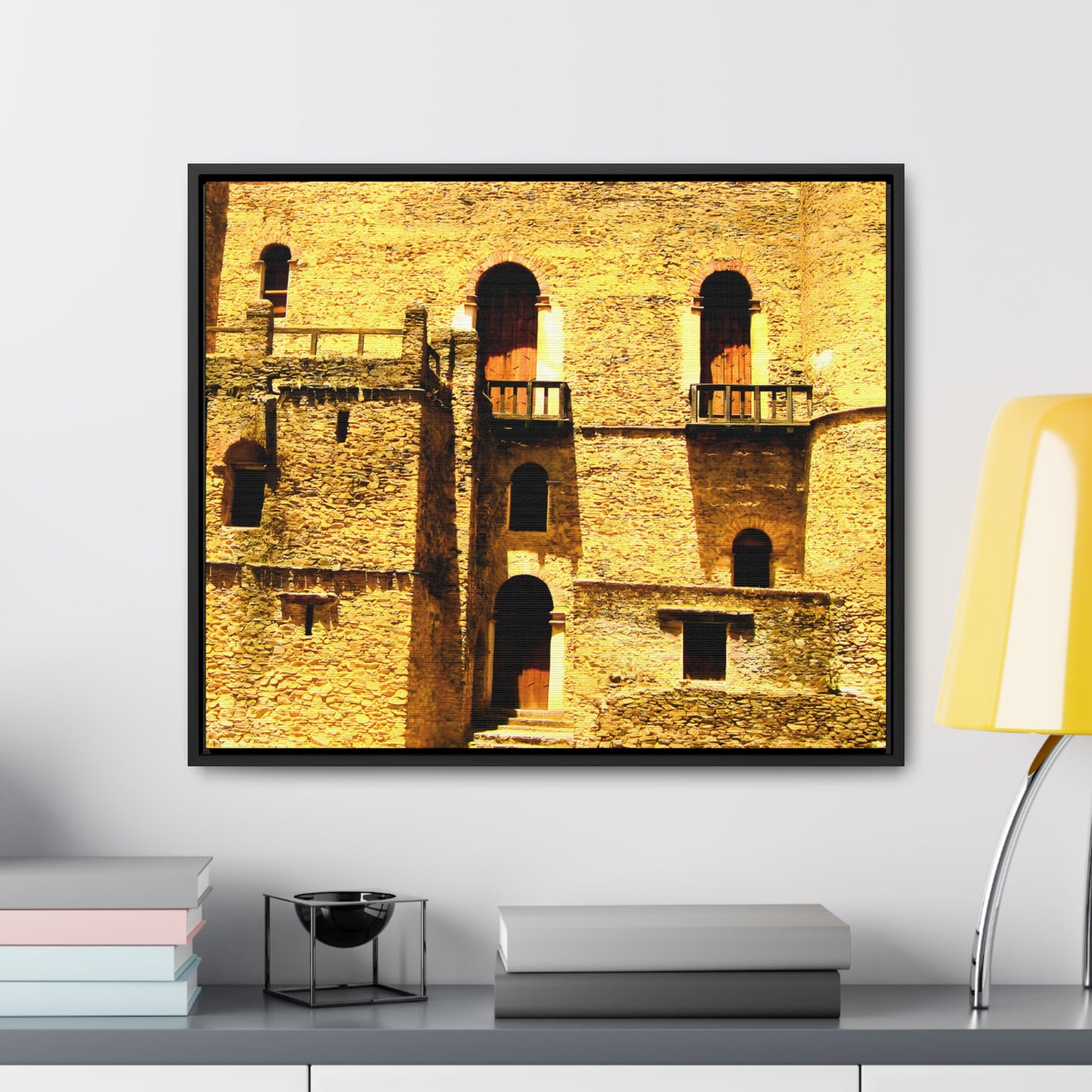 Whispers in Stone - Framed Canvas Photography