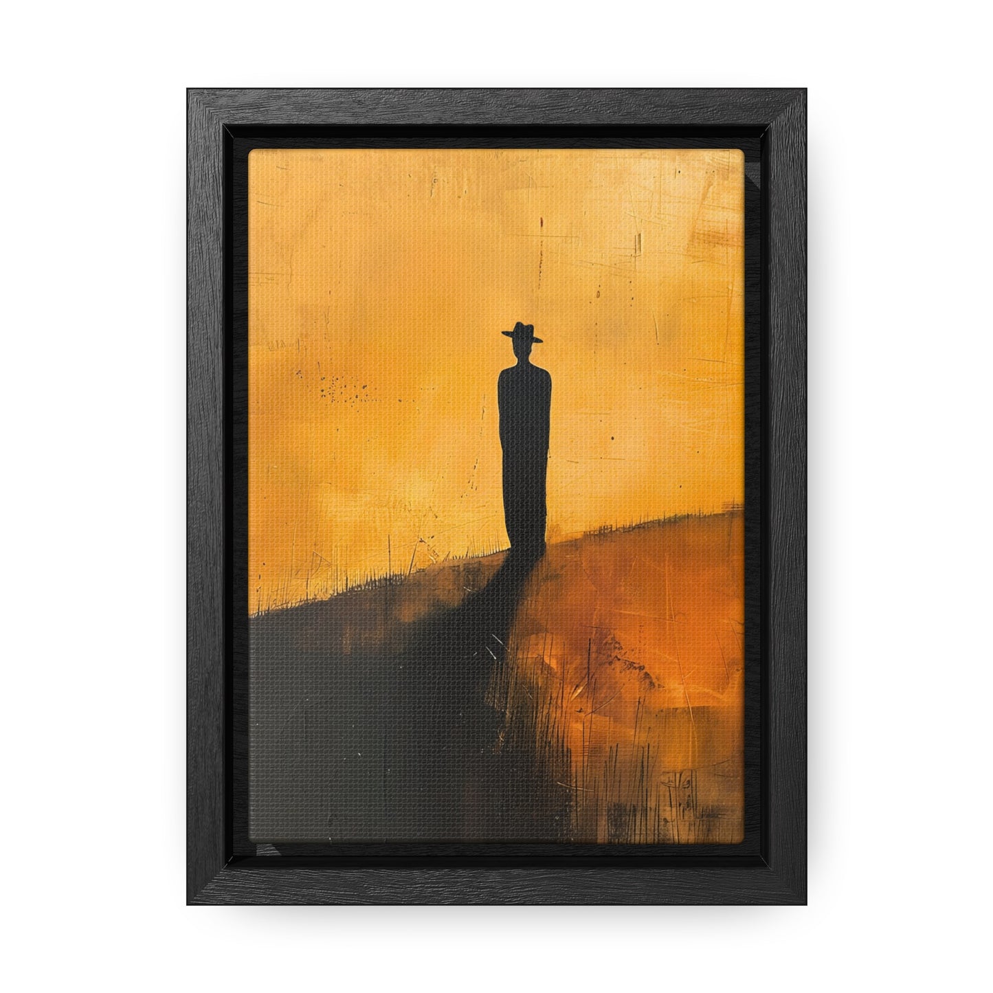 Alone, not Lonely - Framed Canvas Wall Art