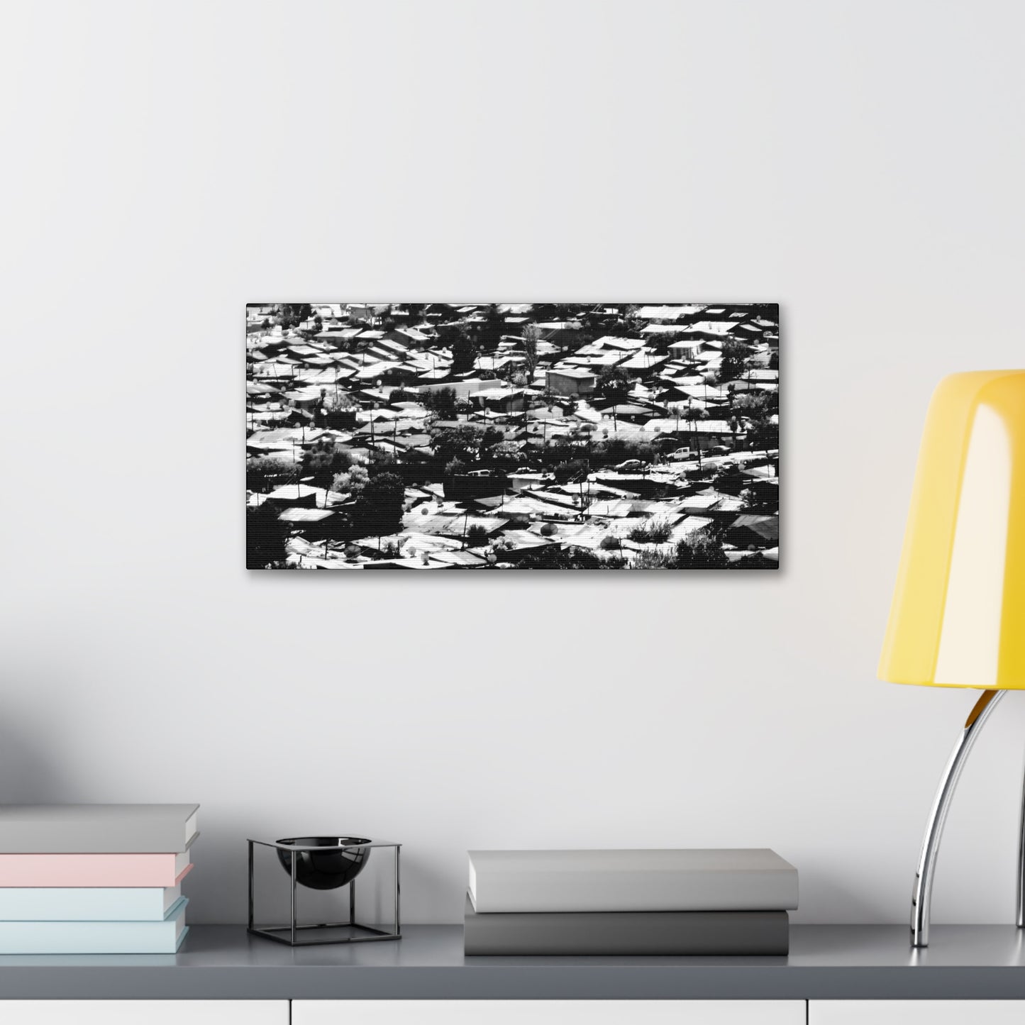 The Hood: a Mercato Mosaic - Canvas b&w Photography