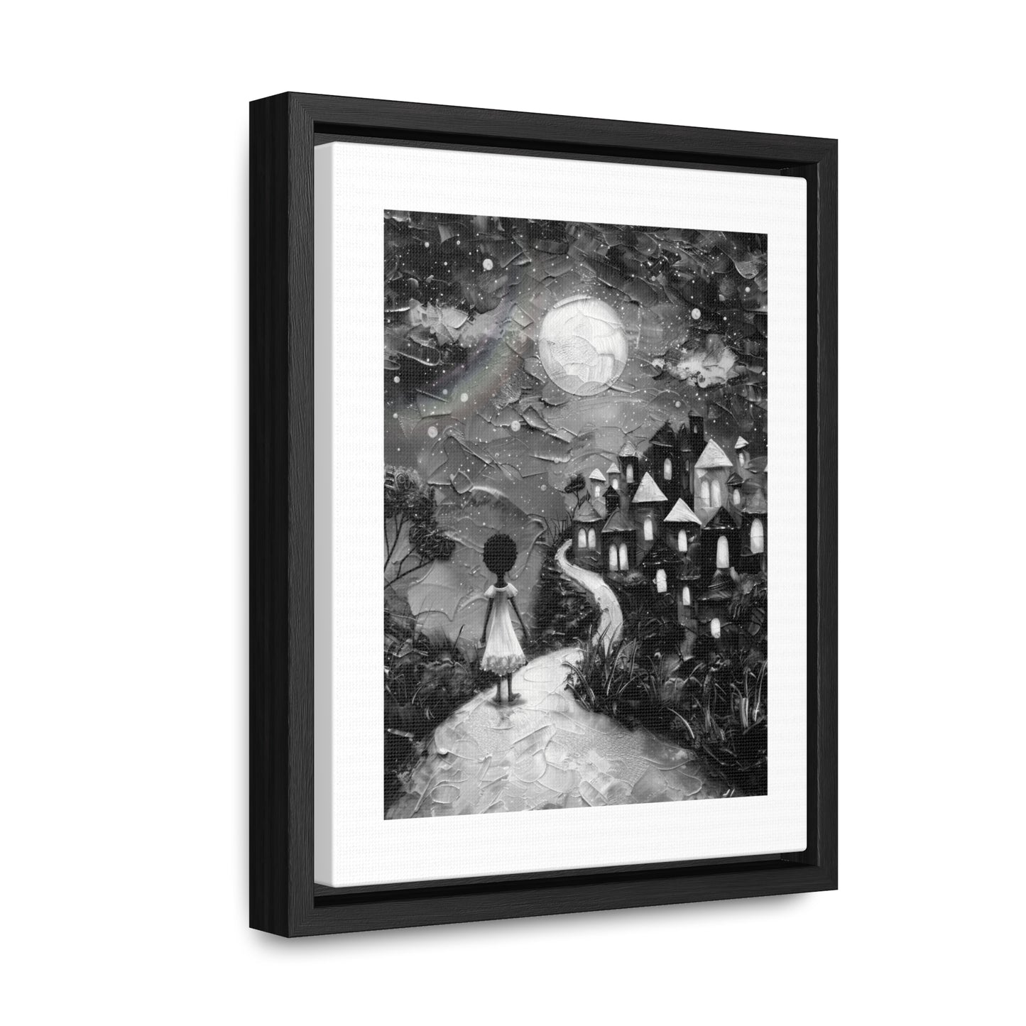Path to Abundance I - Framed Canvas b&w Wall Art
