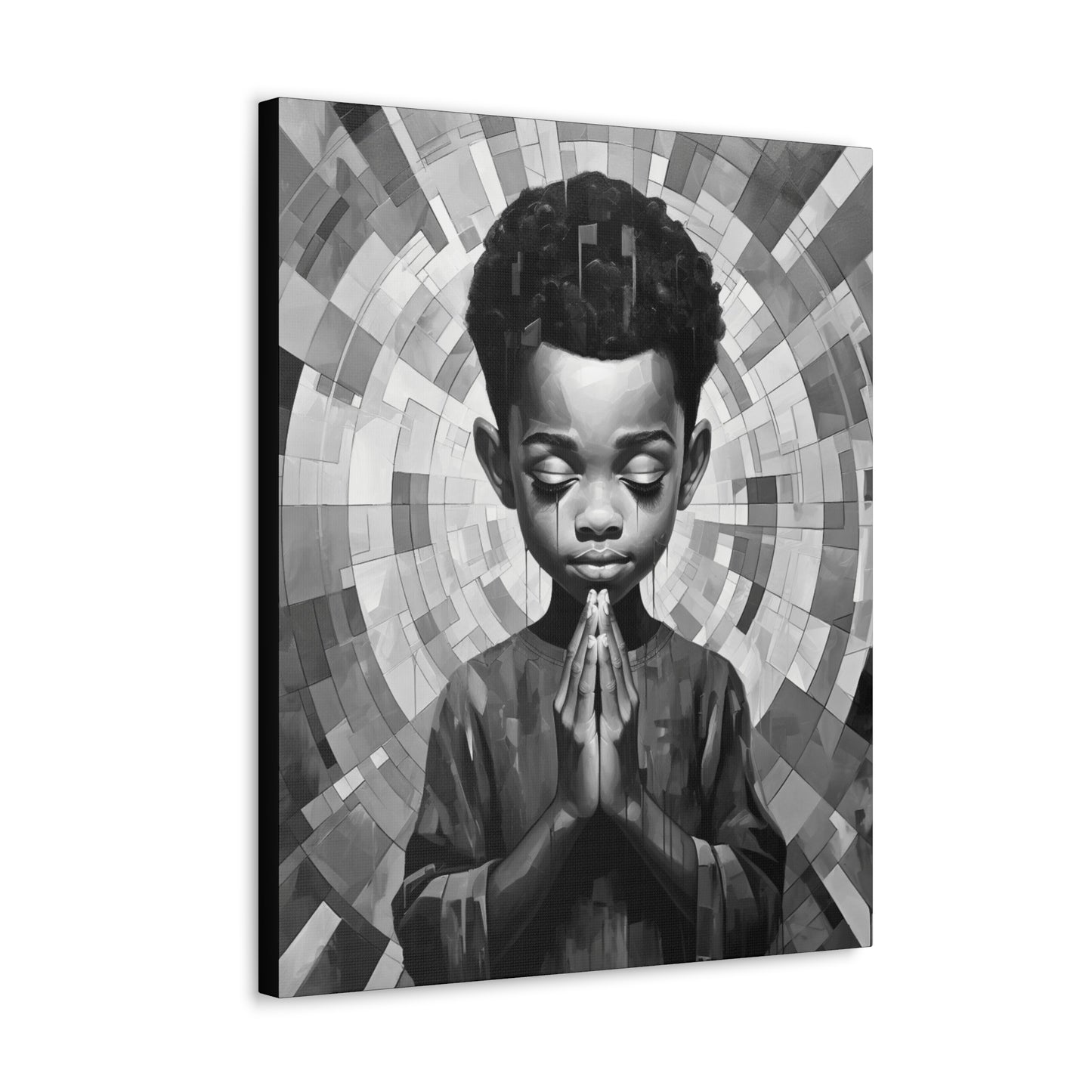 Radiance of Grace - Canvas b&w Wall Art