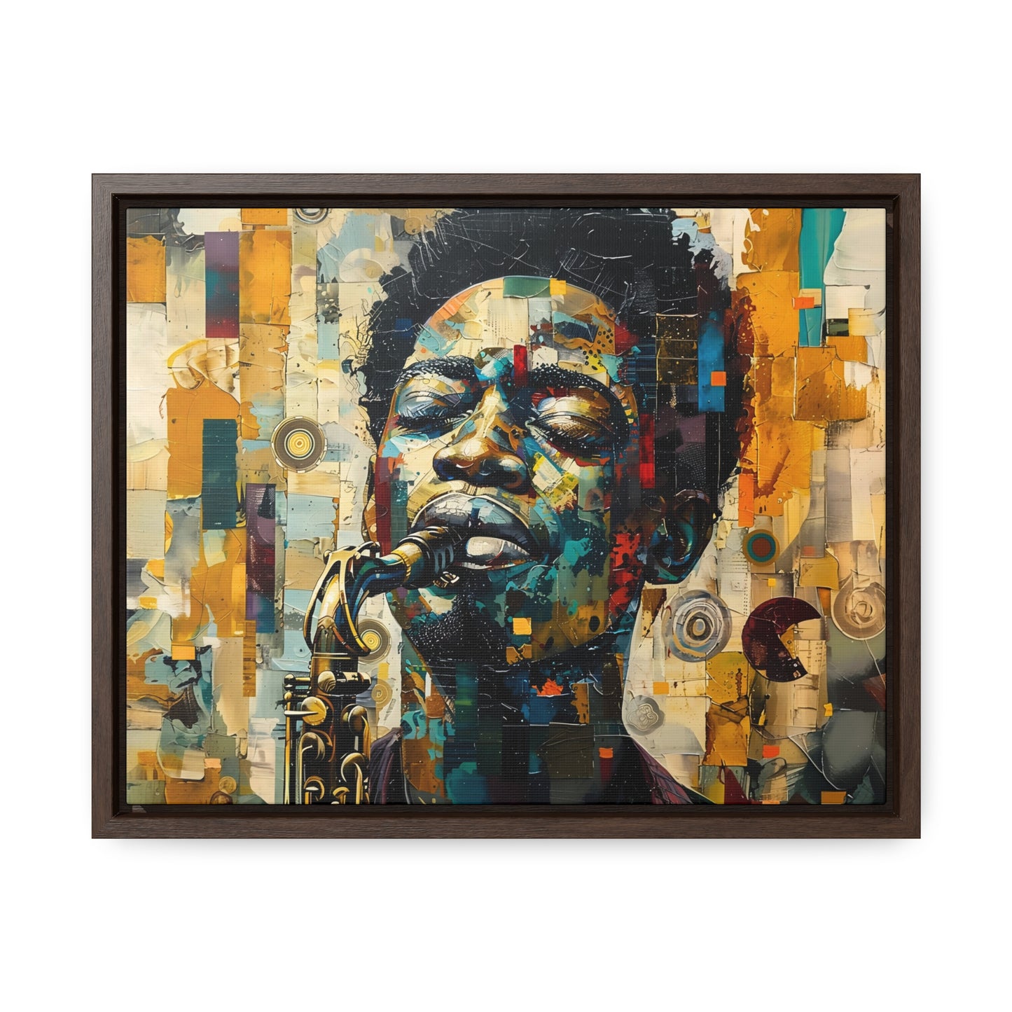 Soul of the Sax - Framed Canvas Wall Art
