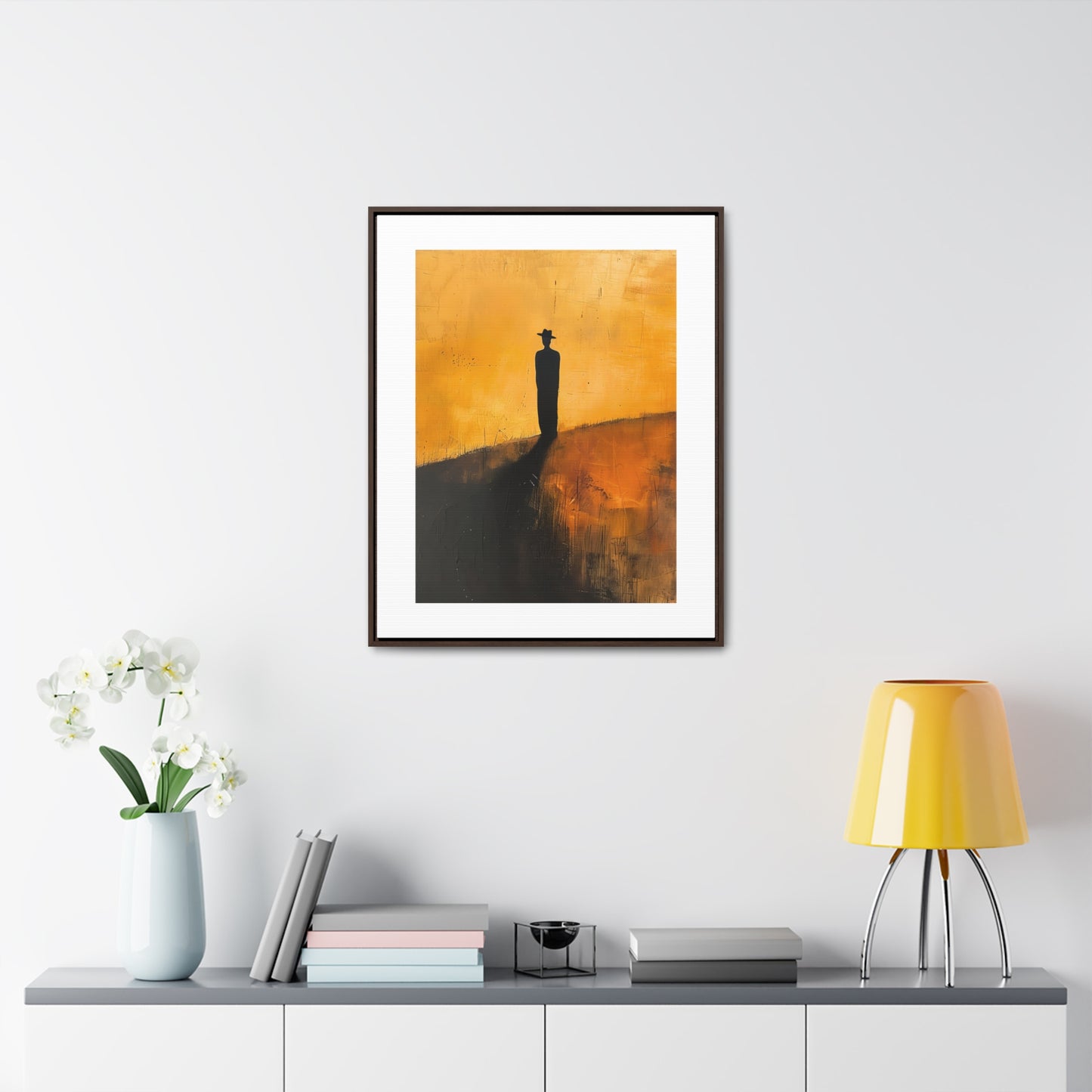 Alone, not Lonely - Framed Canvas Wall Art