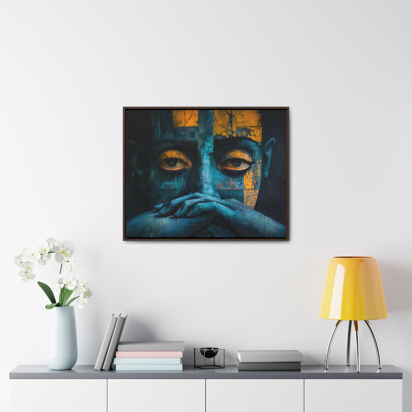 Silent Contemplation - Framed Canvas Wall Art