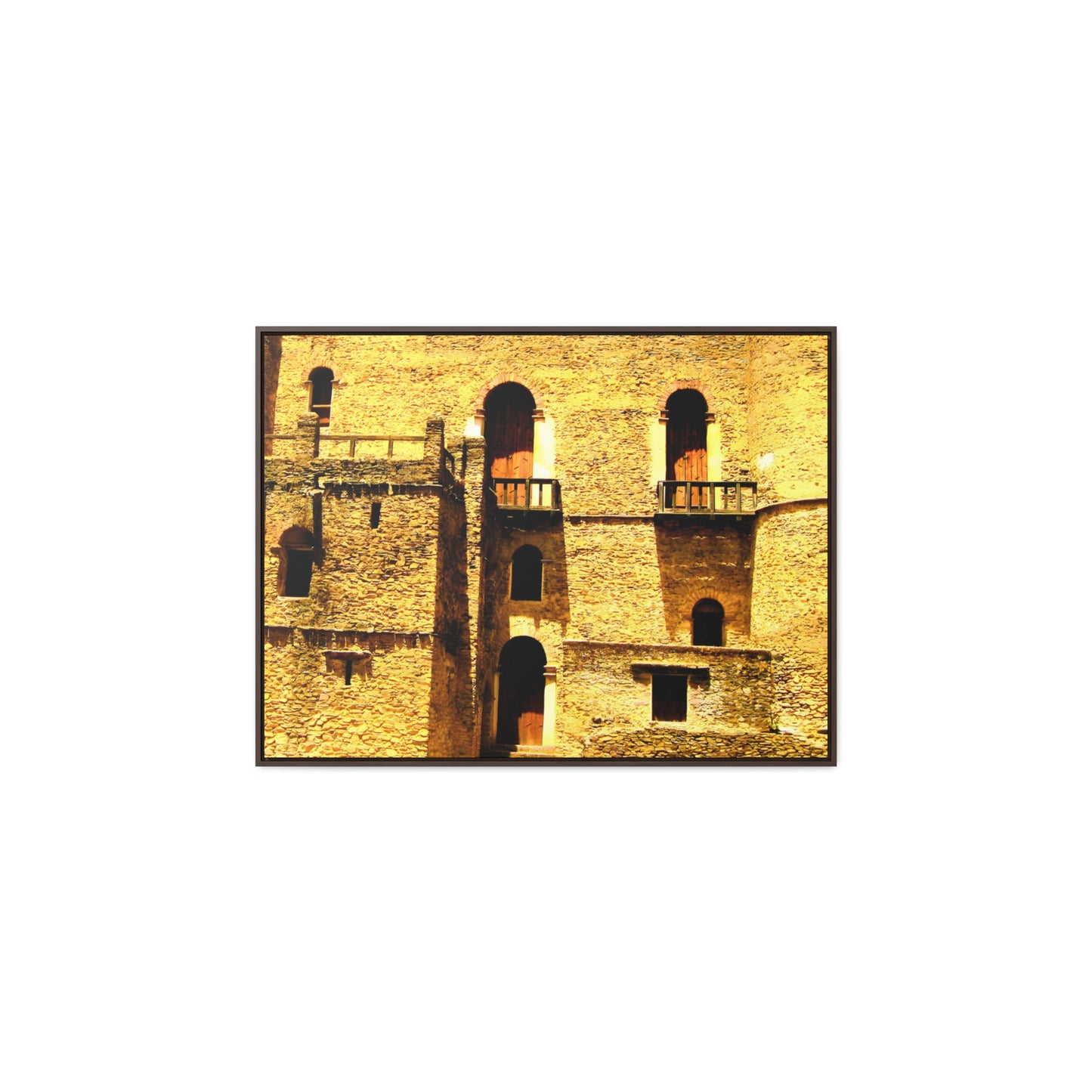Whispers in Stone - Framed Canvas Photography