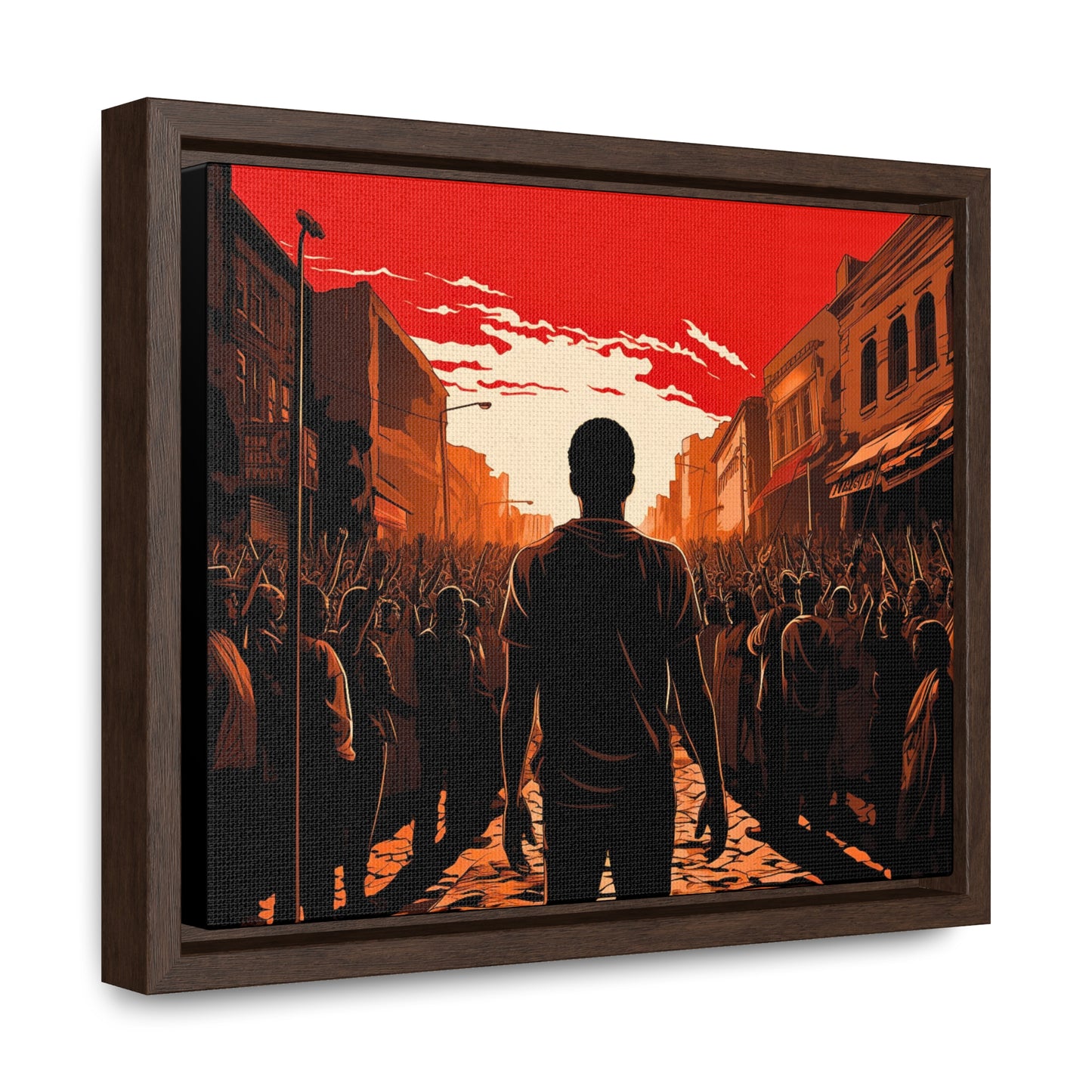 ሳይደፈርስ አይጠራም - Framed Canvas Wall Art