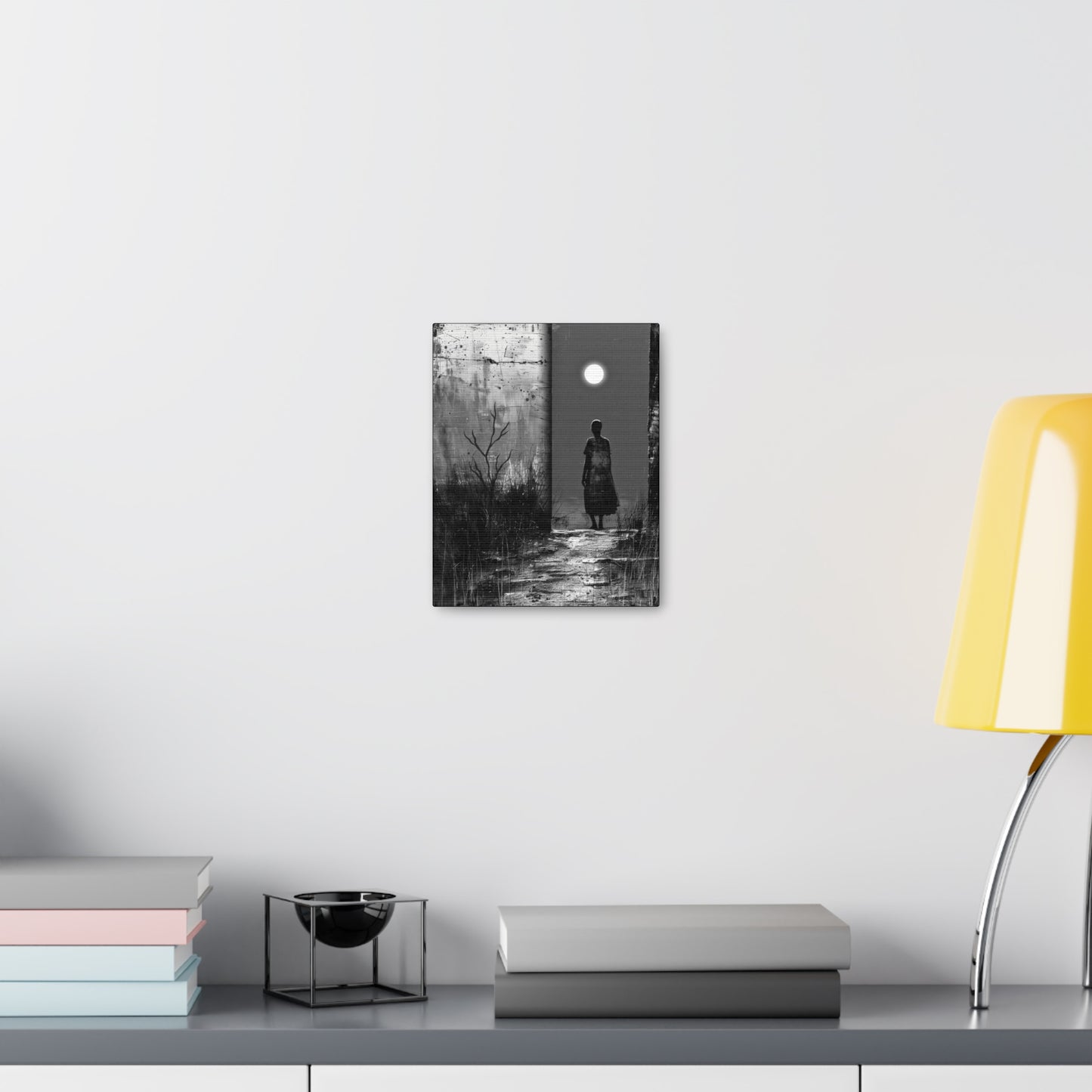 Turned the Corner - Canvas b&w Wall Art