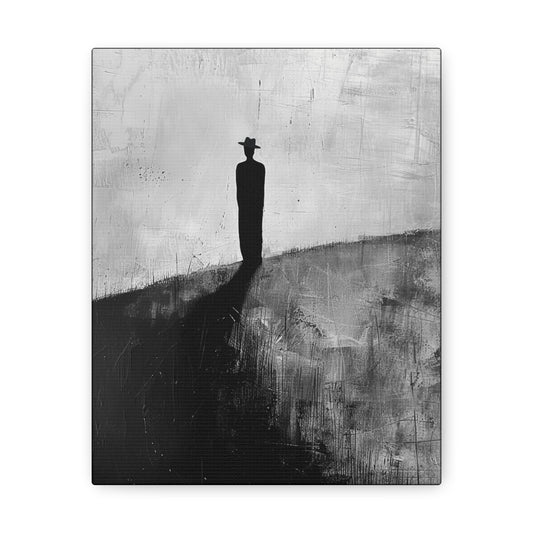 Alone, not Lonely - Canvas b&w Wall Art