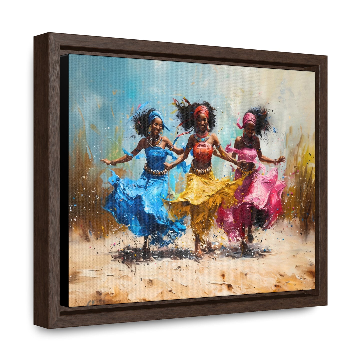Windswept Rhythm - Framed Canvas Wall Art