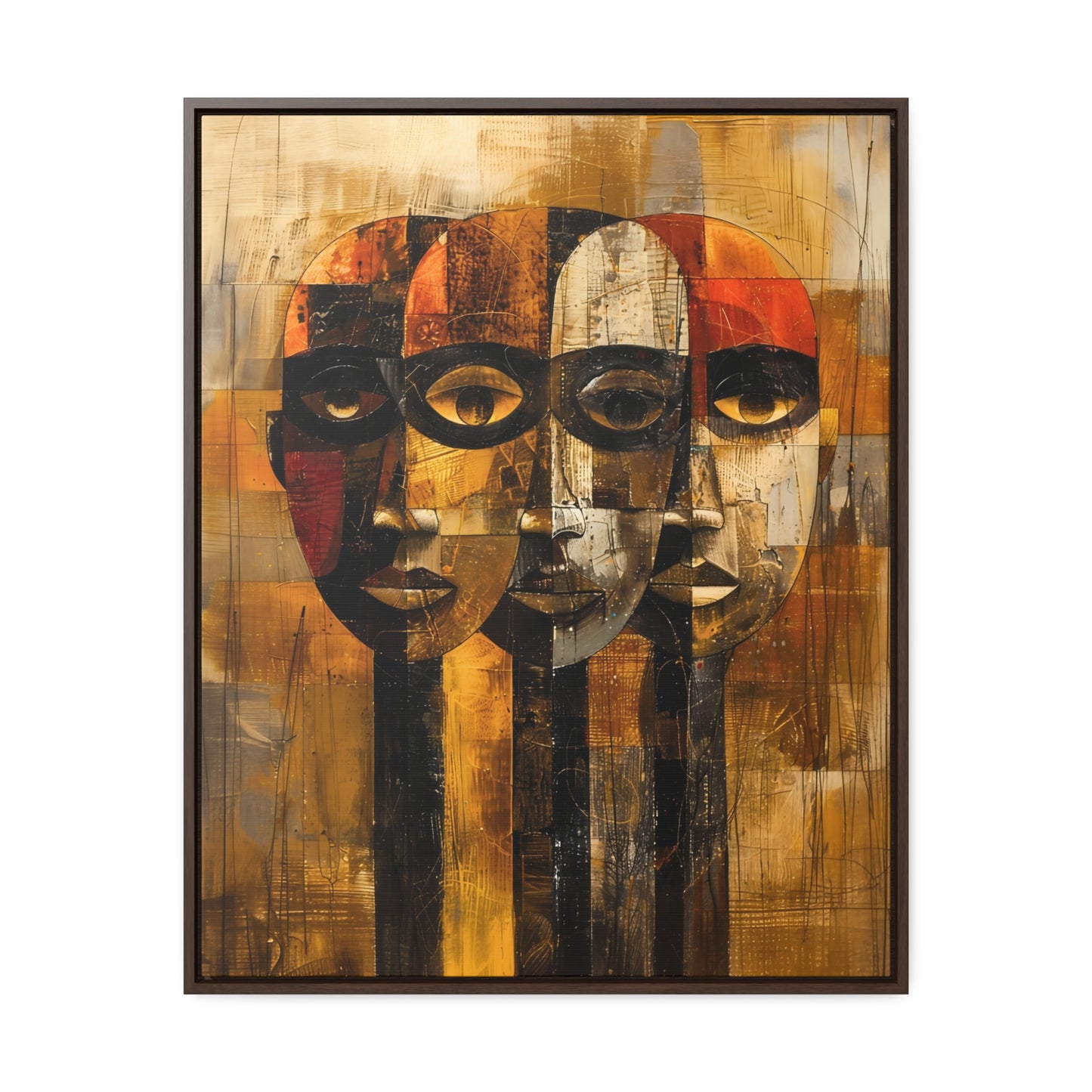 Beneath the Veil - Framed Canvas Wall Art