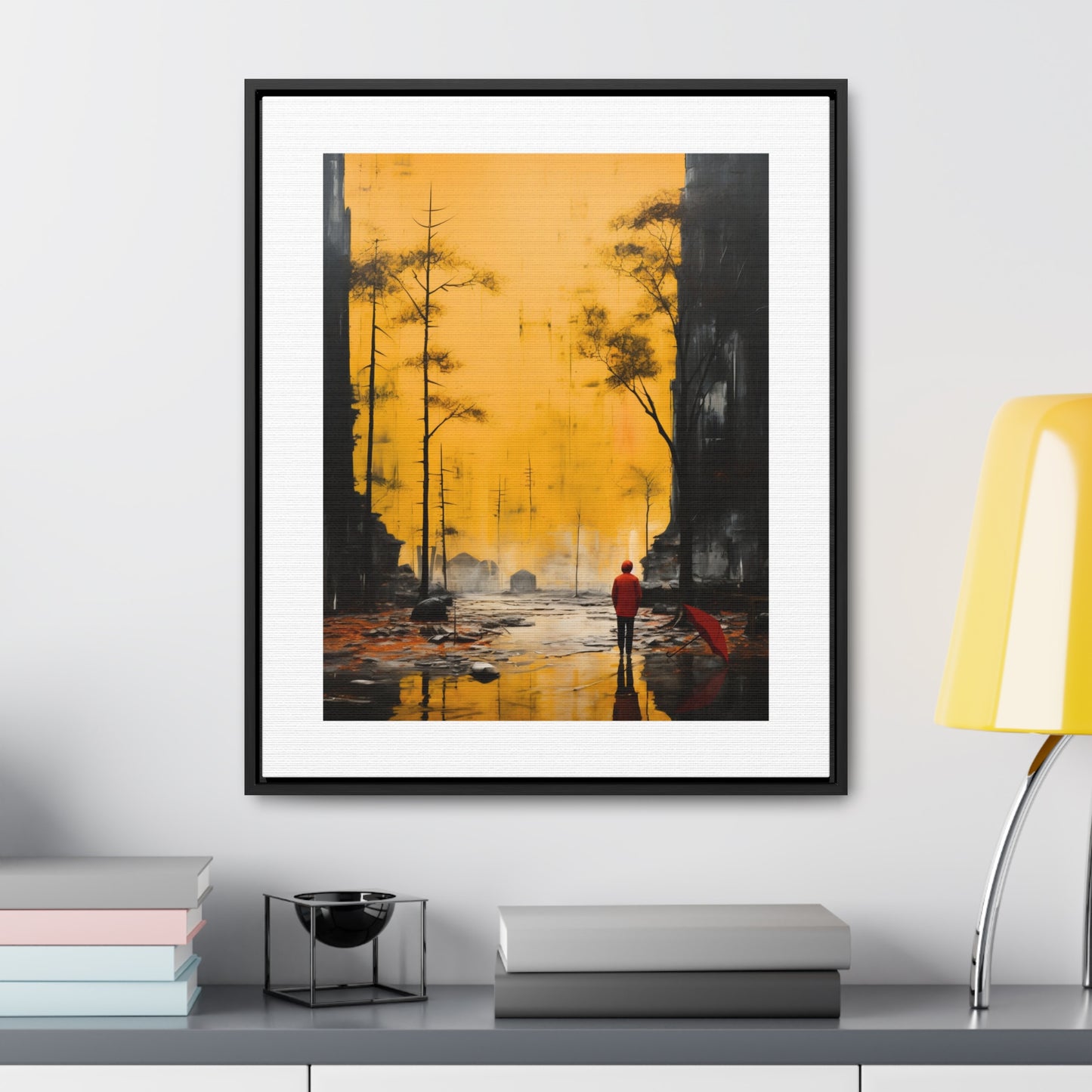 Unveiling the Sky - Framed Canvas Wall Art