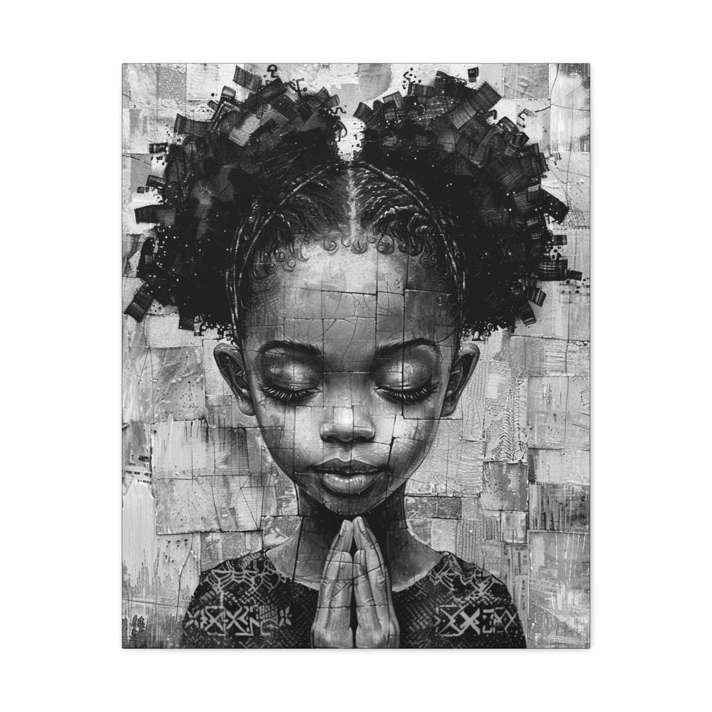 Whispers of Hope - Canvas b&w Wall Art
