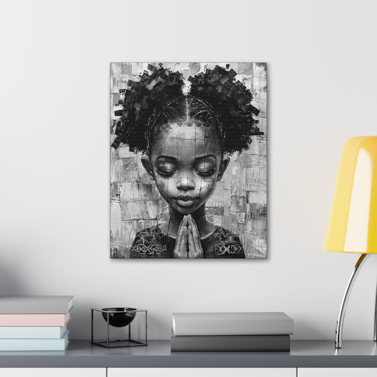 Whispers of Hope - Canvas b&w Wall Art