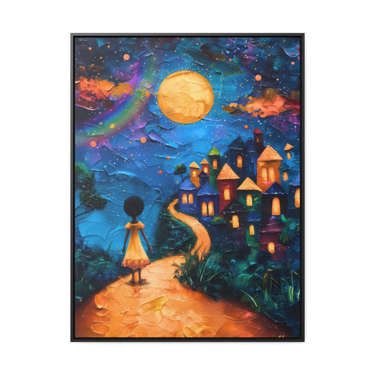 Path to Abundance I - Framed Canvas Wall Art