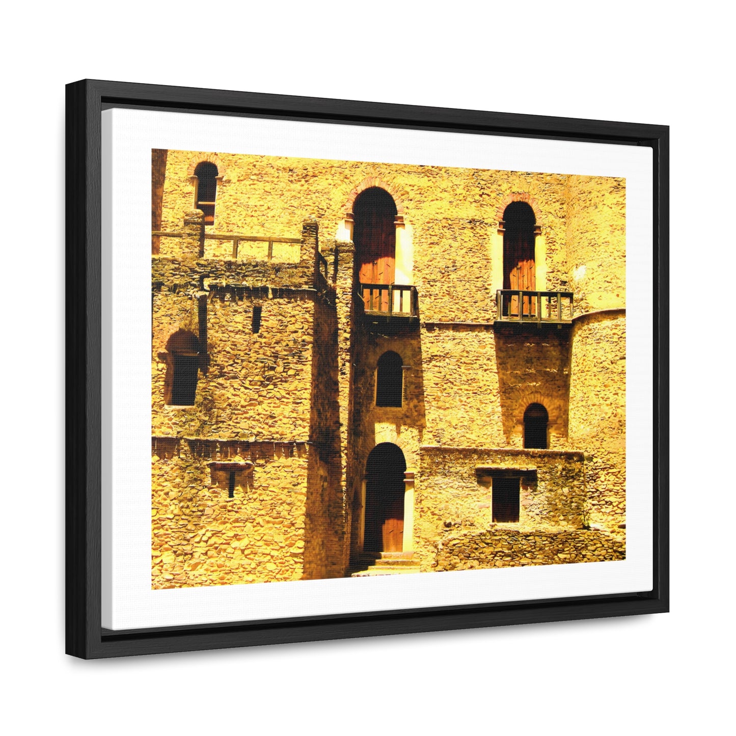 Whispers in Stone - Framed Canvas Photography