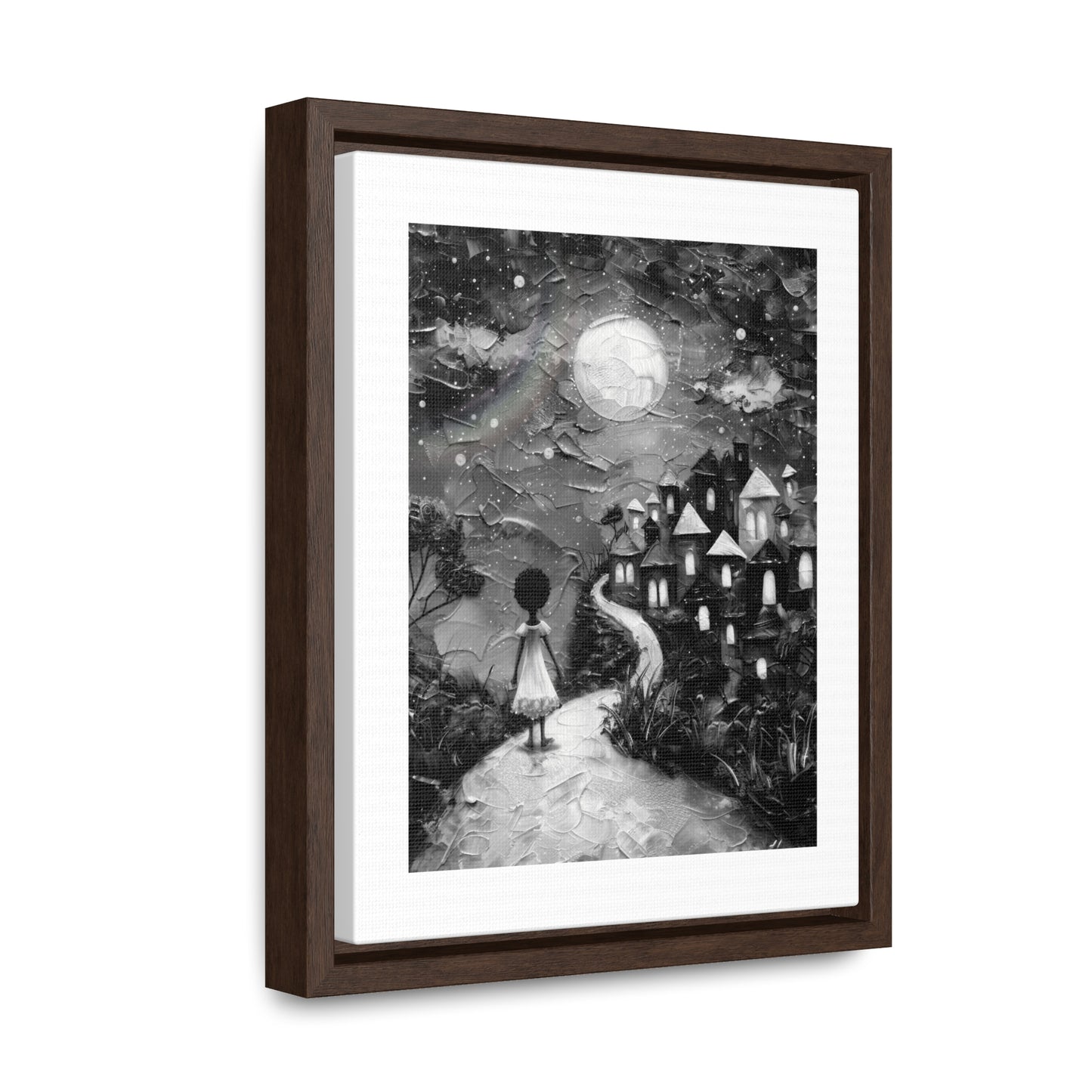 Path to Abundance I - Framed Canvas b&w Wall Art