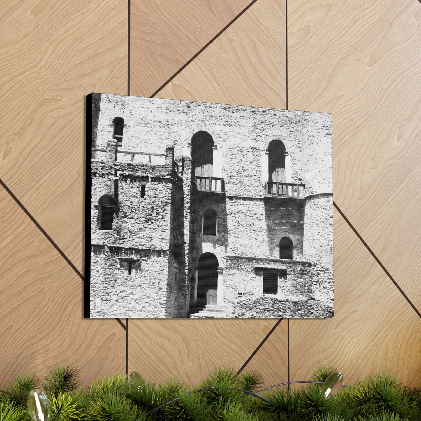 Whispers in Stone - Canvas Photography b&w