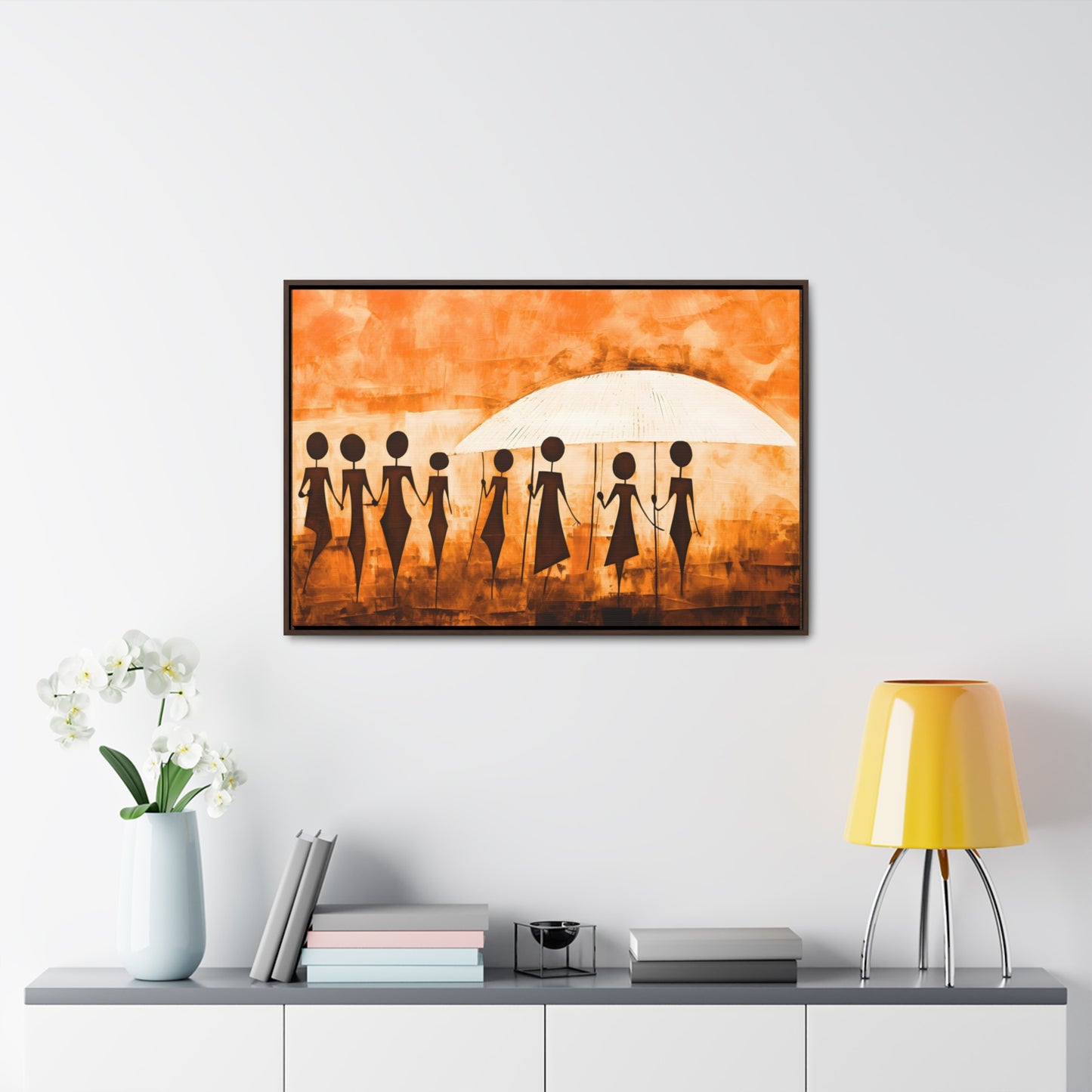 ስንቅ's Divine Design - Framed Canvas Wall Art