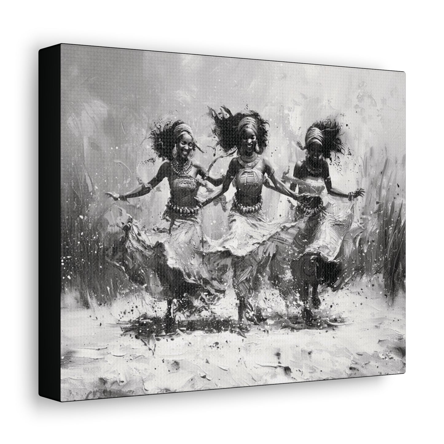 Windswept Rhythm - Canvas b&w Wall Art