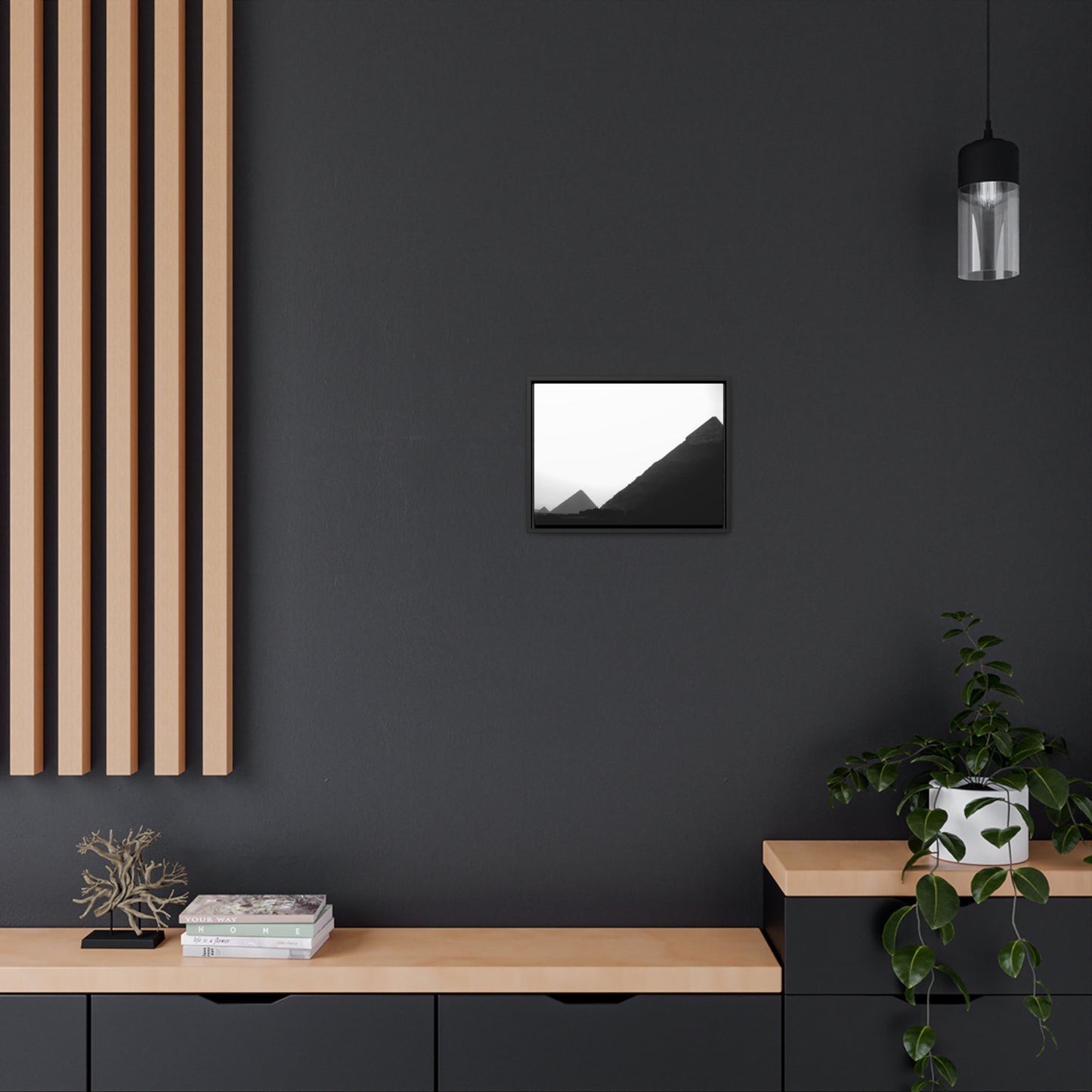 Timeless Echoes - Framed Canvas Photography b&w