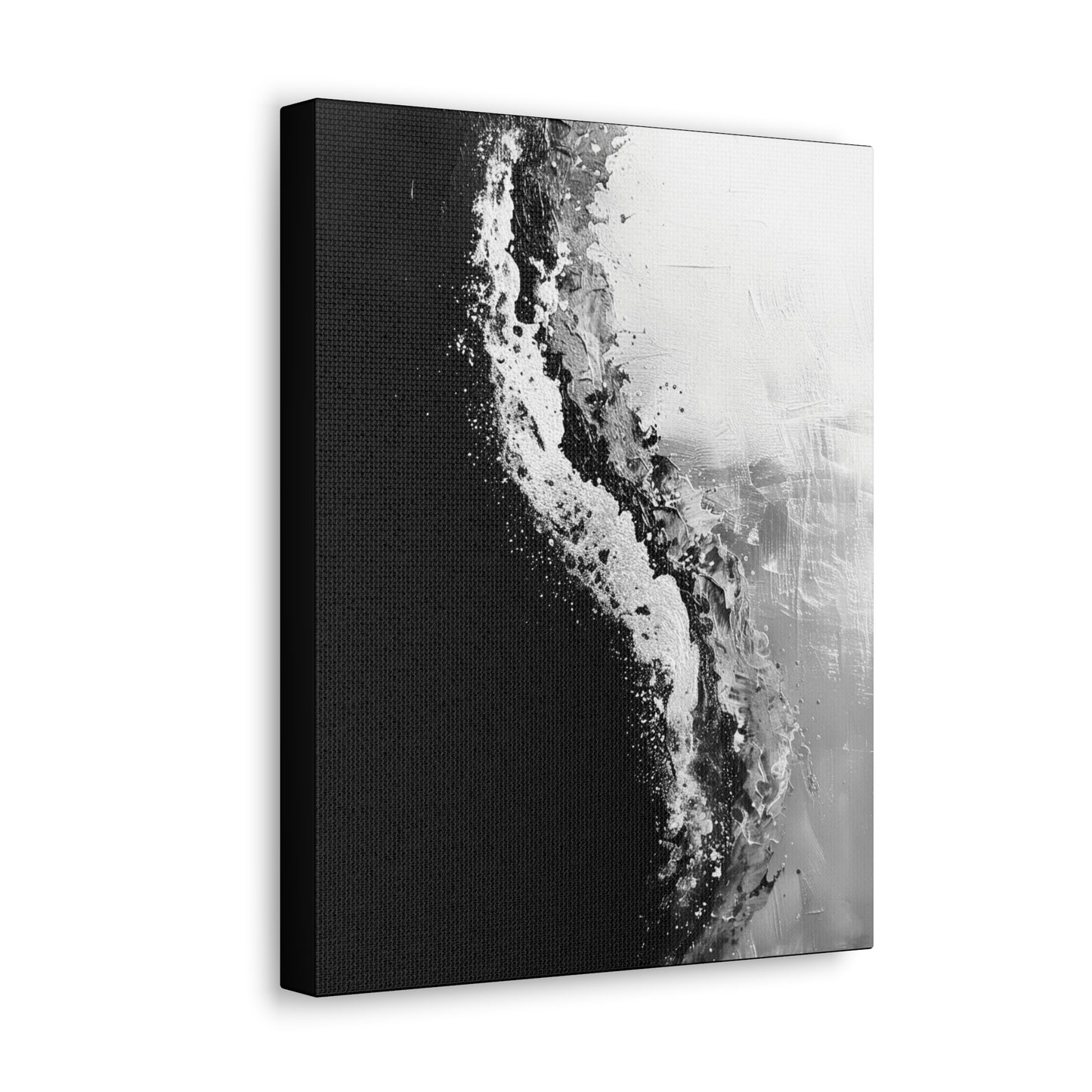 Yin Yang Shore - Canvas b&w Wall Art