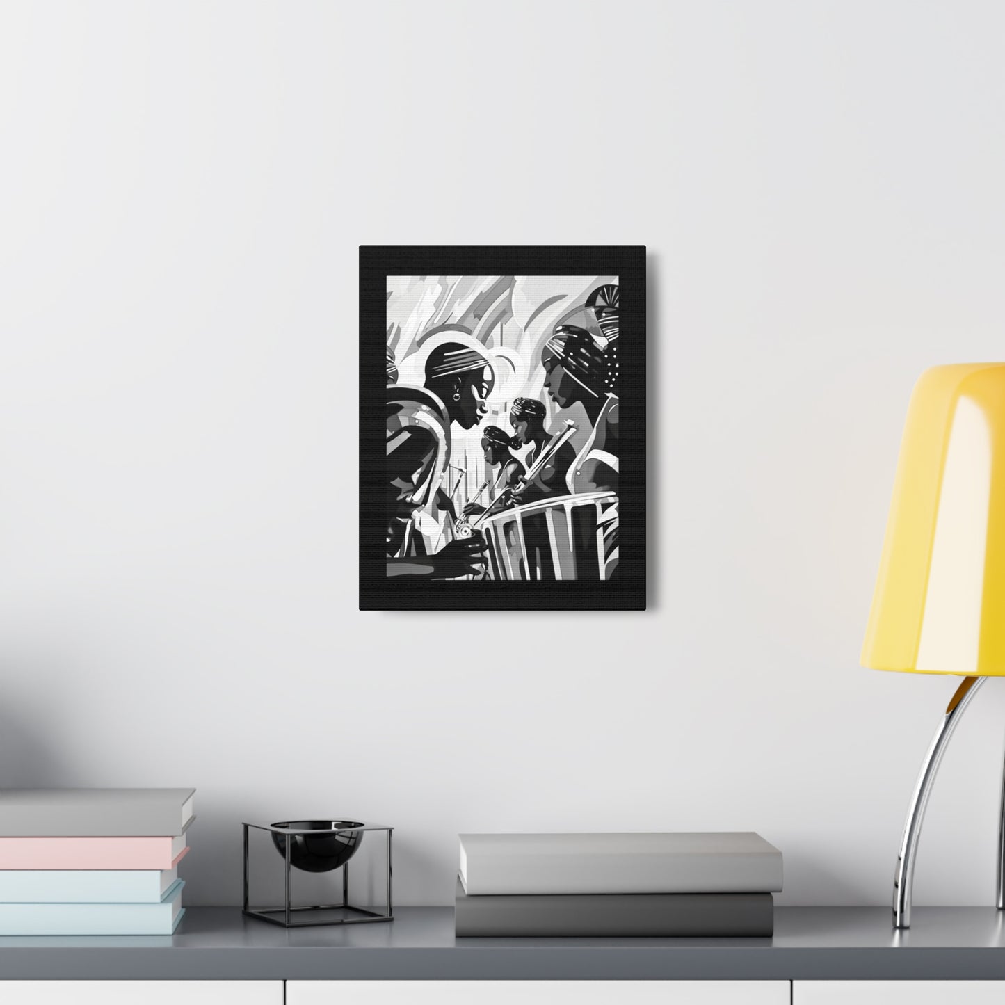 Street Pulse - Canvas b&w Wall Art