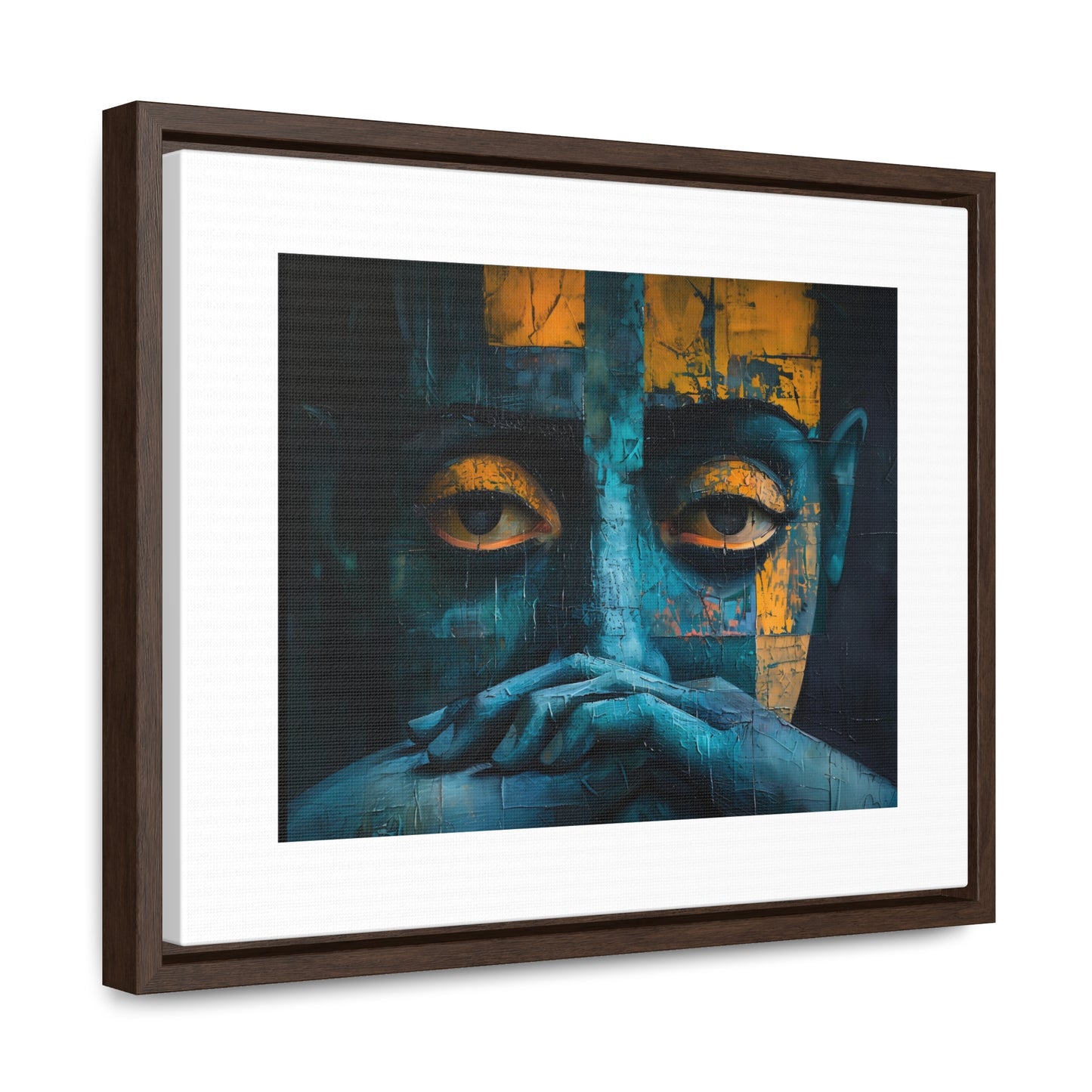 Silent Contemplation - Framed Canvas Wall Art