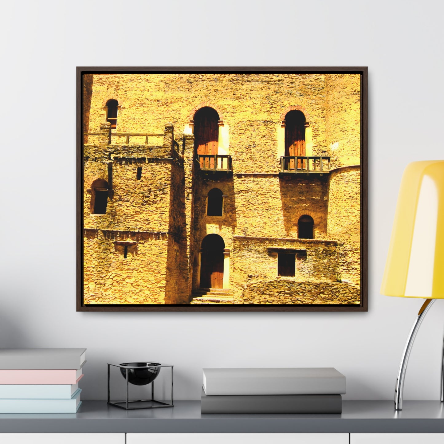 Whispers in Stone - Framed Canvas Photography