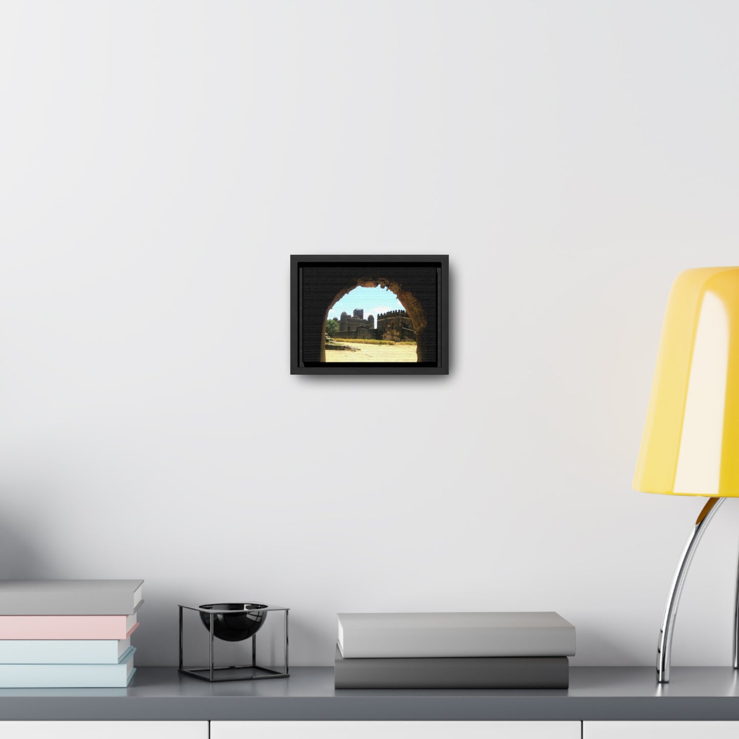 Through the Lion's Jaws - Framed Canvas Photography