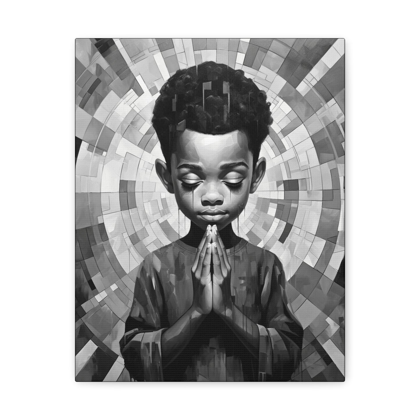 Radiance of Grace - Canvas b&w Wall Art