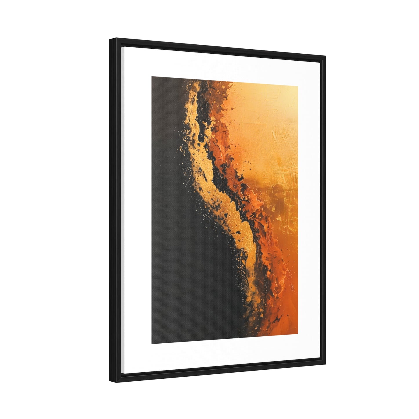 Yin Yang Shore - Framed Canvas Wall Art