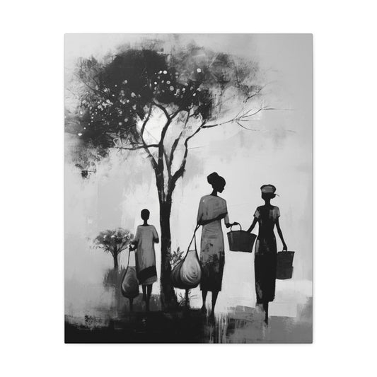 Baskets of Bond and Grace - Canvas b&w Wall Art