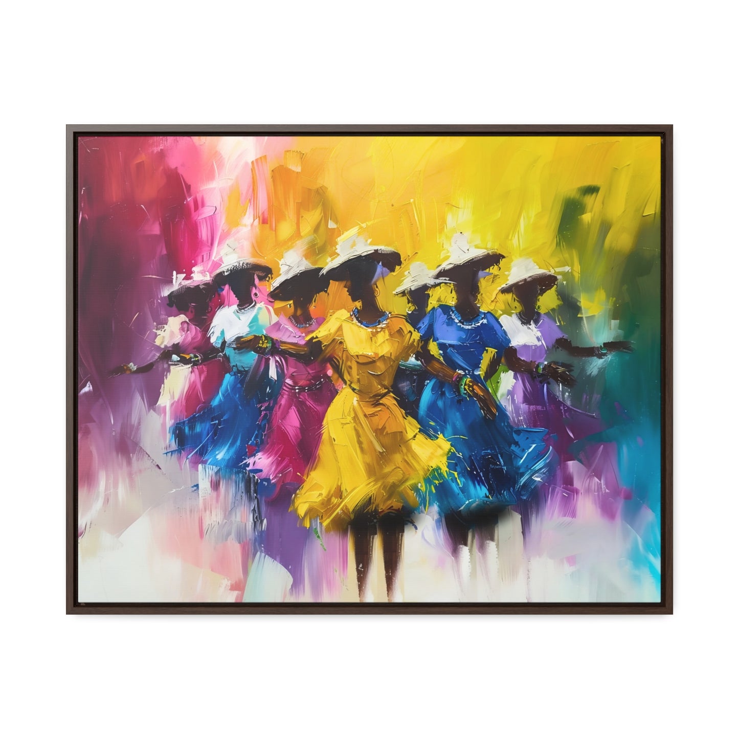 Rhythms of Joy - Framed Canvas Wall Art