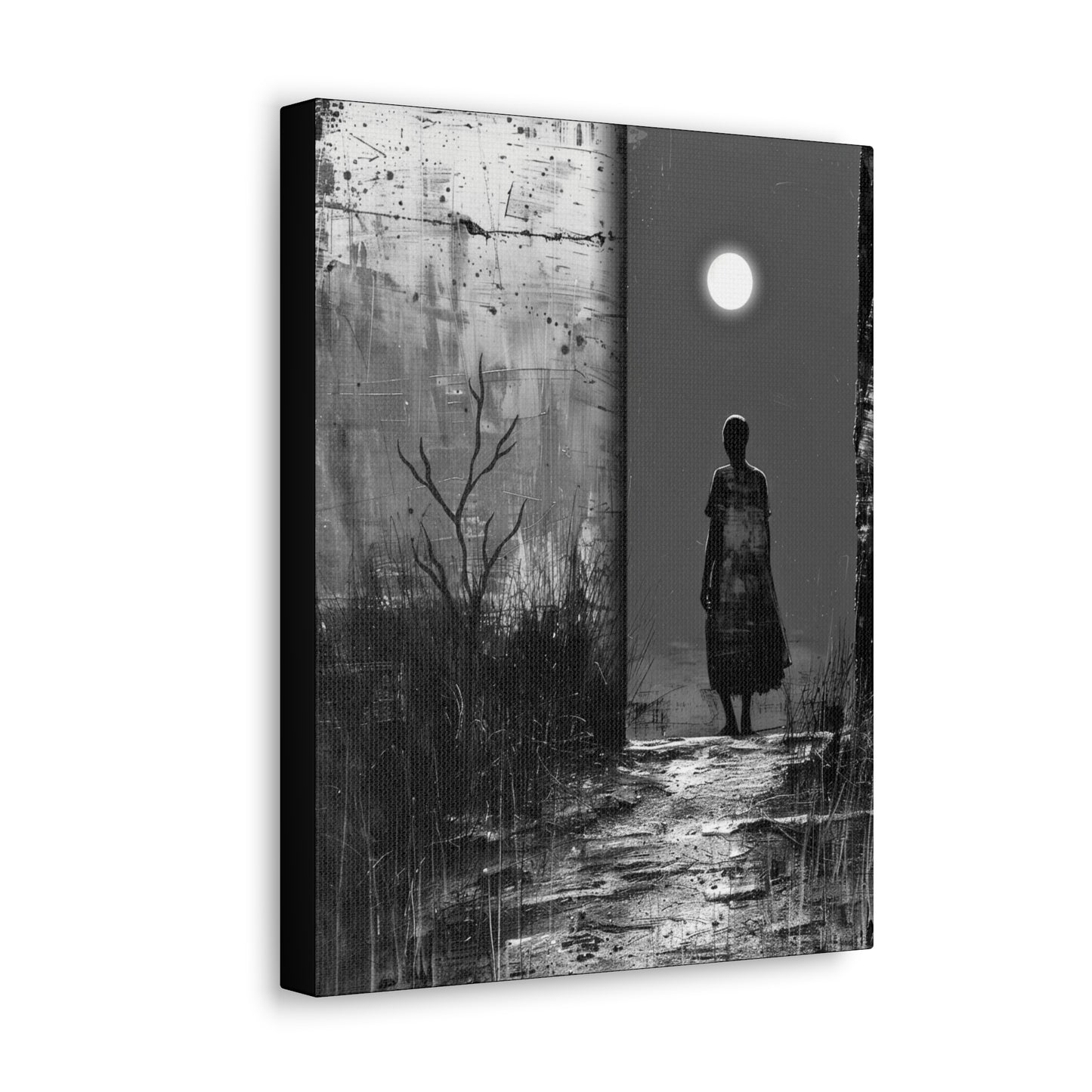 Turned the Corner - Canvas b&w Wall Art