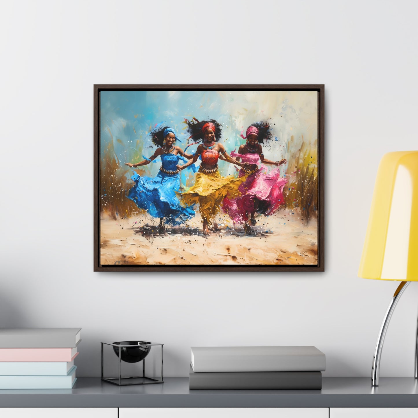 Windswept Rhythm - Framed Canvas Wall Art